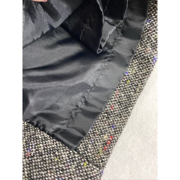 Talbots Midi Skirt Women Size 4 Wool‎ Blend Black Tweed Straight Preppy Academia - Picture 10 of 10